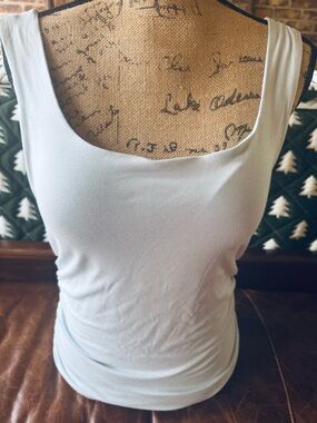 OGL PALE BLUE LOW BACK WITH BUILT IN BRA